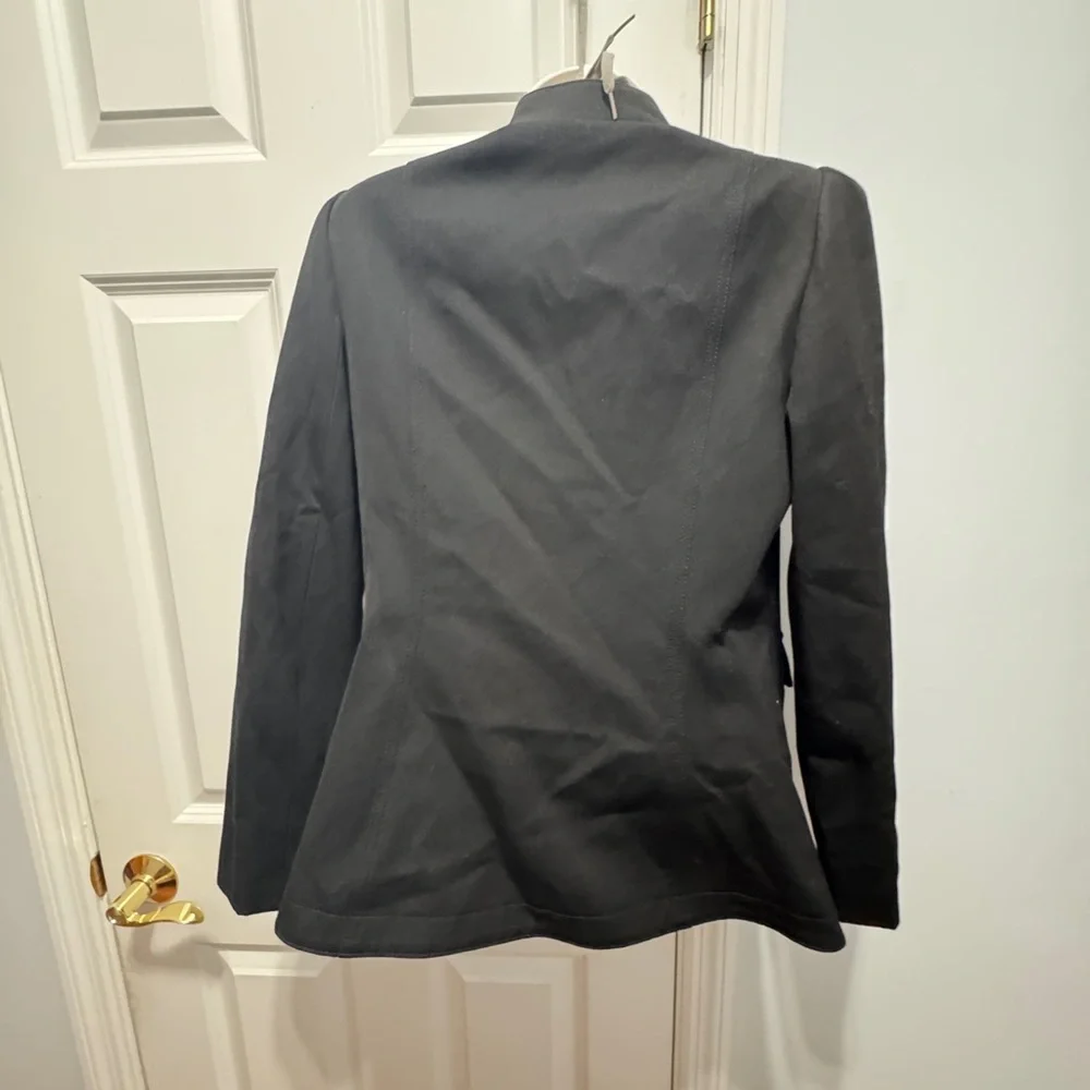 Tory Burch Sargent pepper Black and Gold Utility Jacket size 8